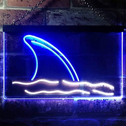 Shark Fin Dual LED Neon Light Sign